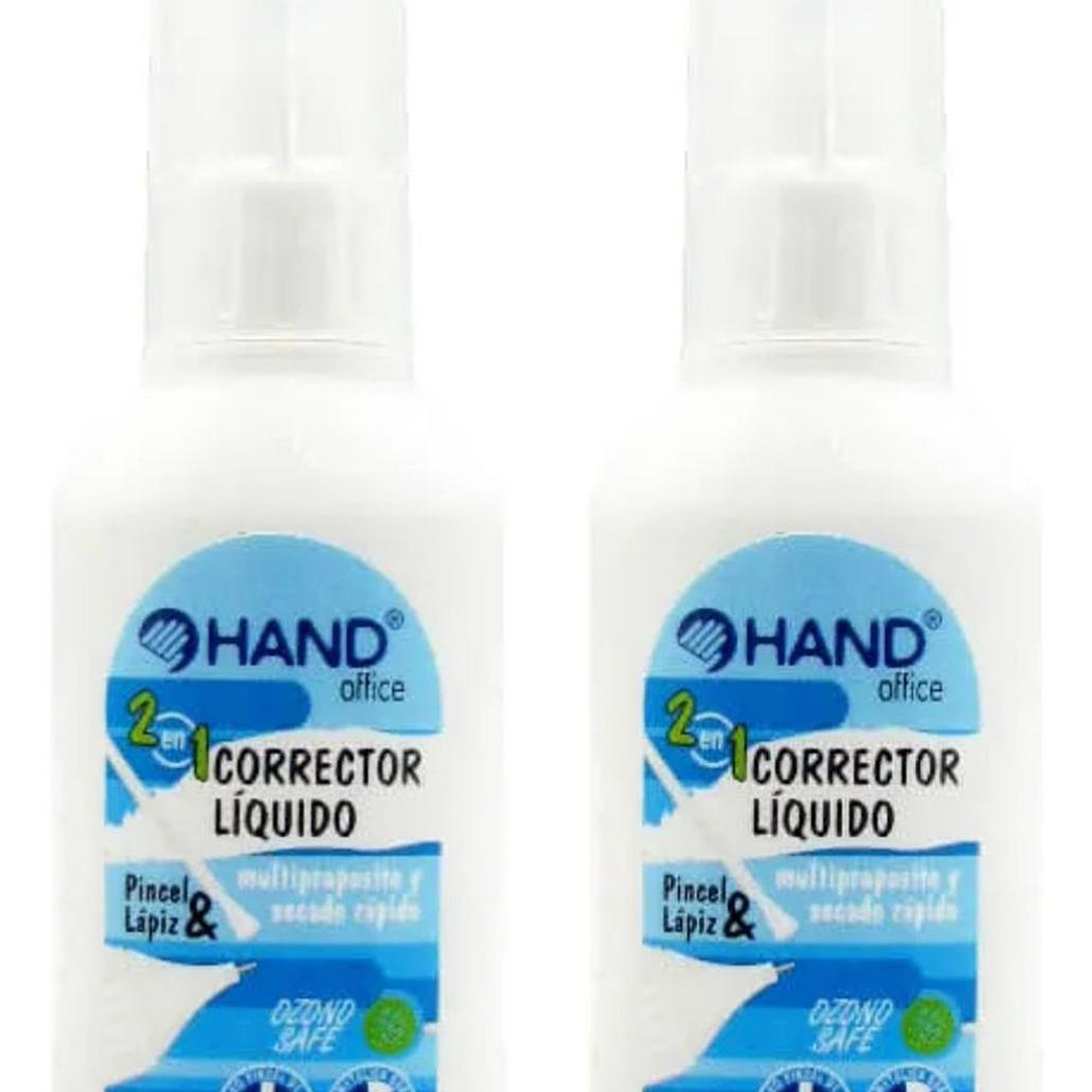 Corrector Liquido 2 En 1 10ml. Pincel Y Lapiz. 2 Unid. Hand 1