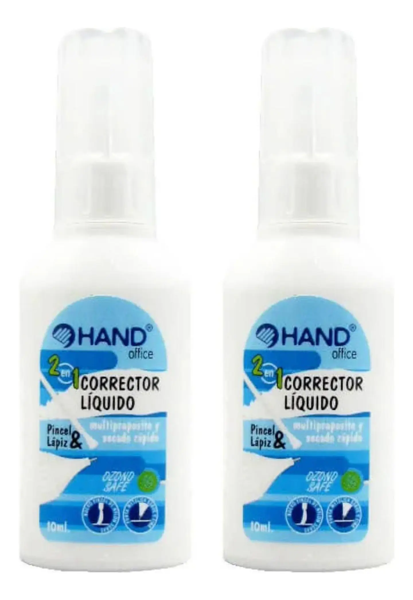 Corrector Liquido 2 En 1 10ml. Pincel Y Lapiz. 2 Unid. Hand 1