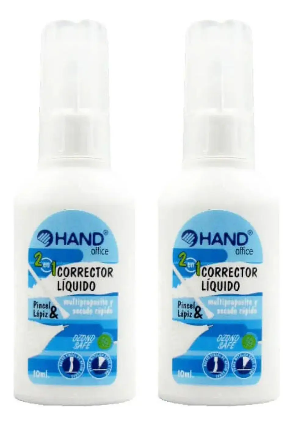 Corrector Liquido 2 En 1 10ml. Pincel Y Lapiz. 2 Unid. Hand 1