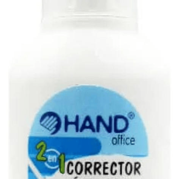 Corrector Liquido 2 En 1 10ml. Pincel Y Lapiz. 2 Unid. Hand 2