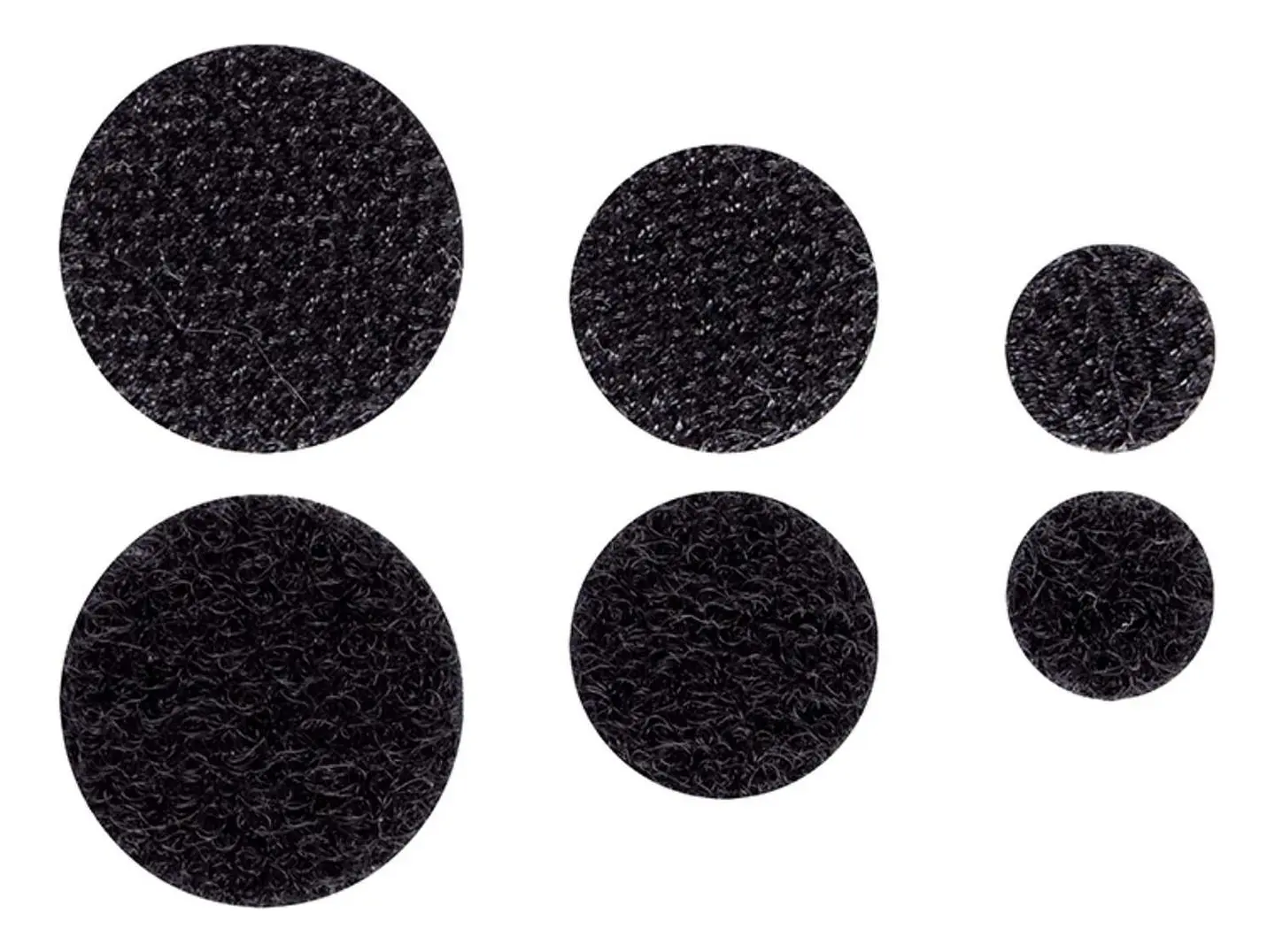 Velcro Circular Adhesivo Negro 69 Unid. Creative 3