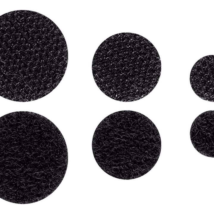 Velcro Circular Adhesivo Negro 69 Unid. Creative 3