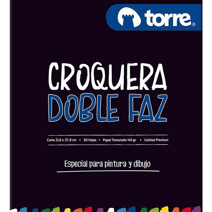Croquera Doble Faz Carta 21,6x27,9 Cm 50 Hojas. Torre 1
