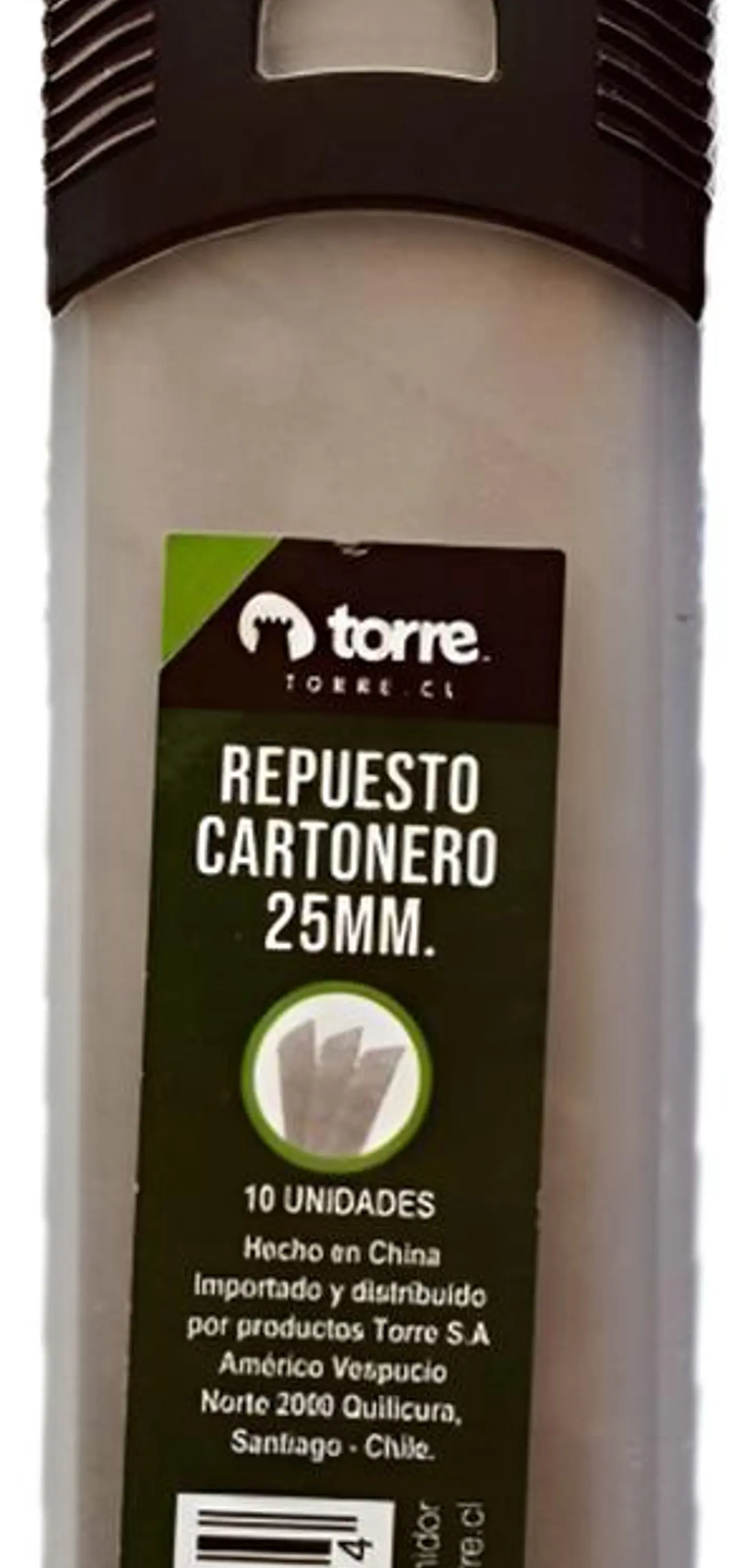 Repuesto Cuchillo Cartonero Xl 25mm 10 Unidades. Torre 1