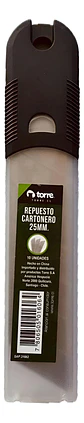Repuesto Cuchillo Cartonero Xl 25mm 10 Unidades. Torre - Miniatura 1