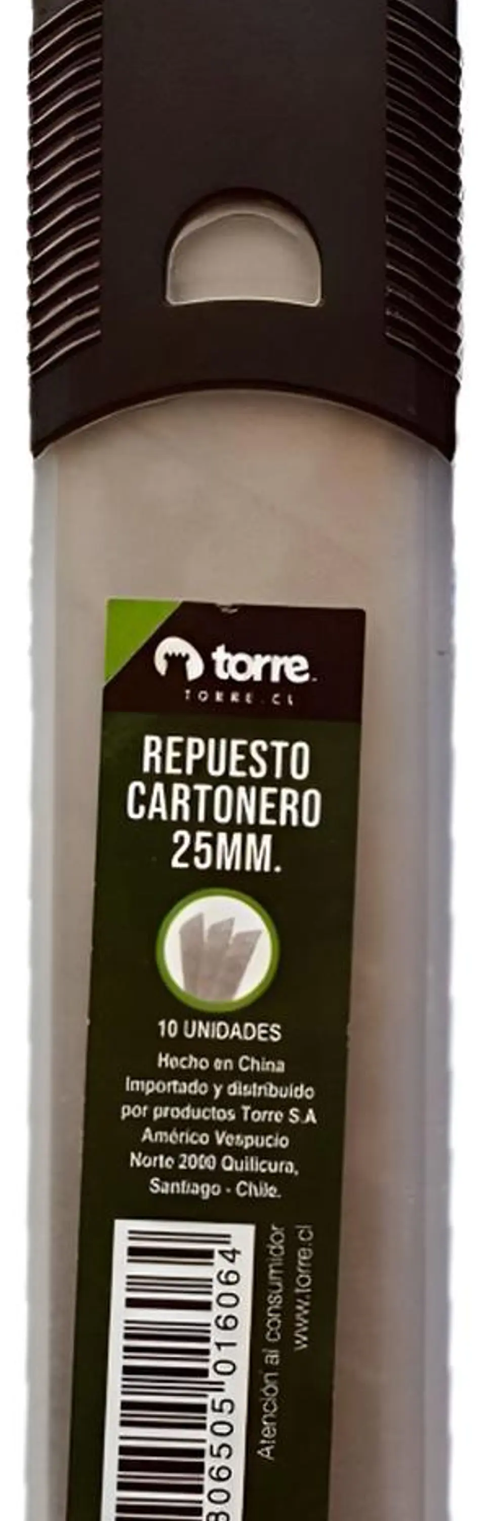 Repuesto Cuchillo Cartonero Xl 25mm 10 Unidades. Torre 1