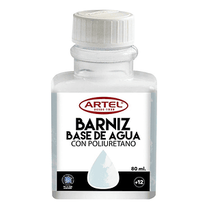 Barniz Base De Agua, Frasco 80ml. Artel