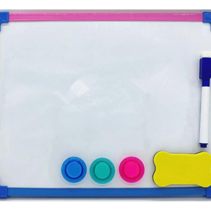 Pizarra Acrilica Magnetica Borde De Colores 21,7x28cm. Torre 3