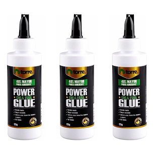 Cola Fría Power Glue 125grs. 3 Unid. Torre