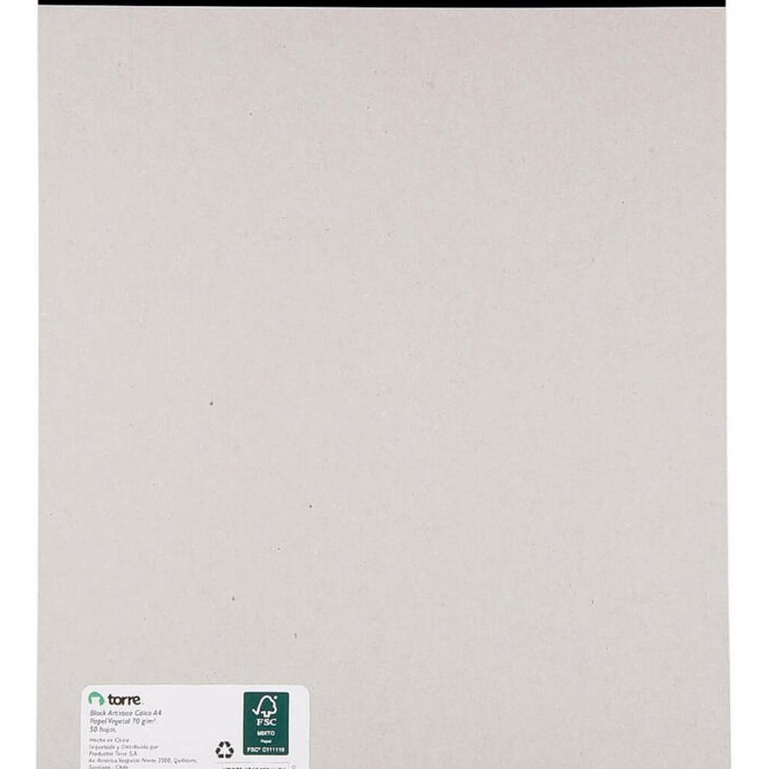 Block Artístico Papel Vegetal A4, 50h Sense Of Color. Torre 3