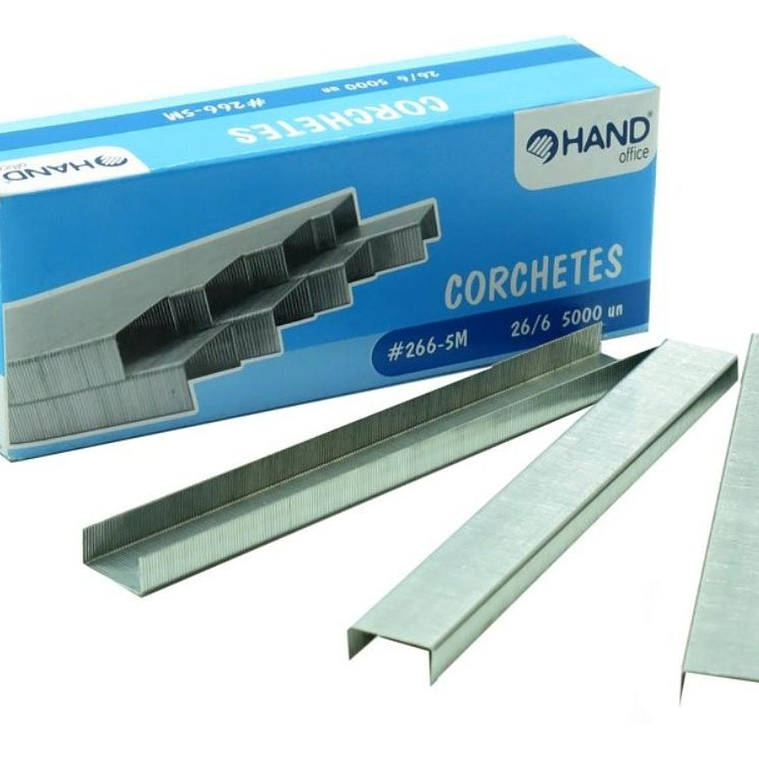 Caja Corchetes 26/6 5000 Unid. 20 Hojas. Hand 2