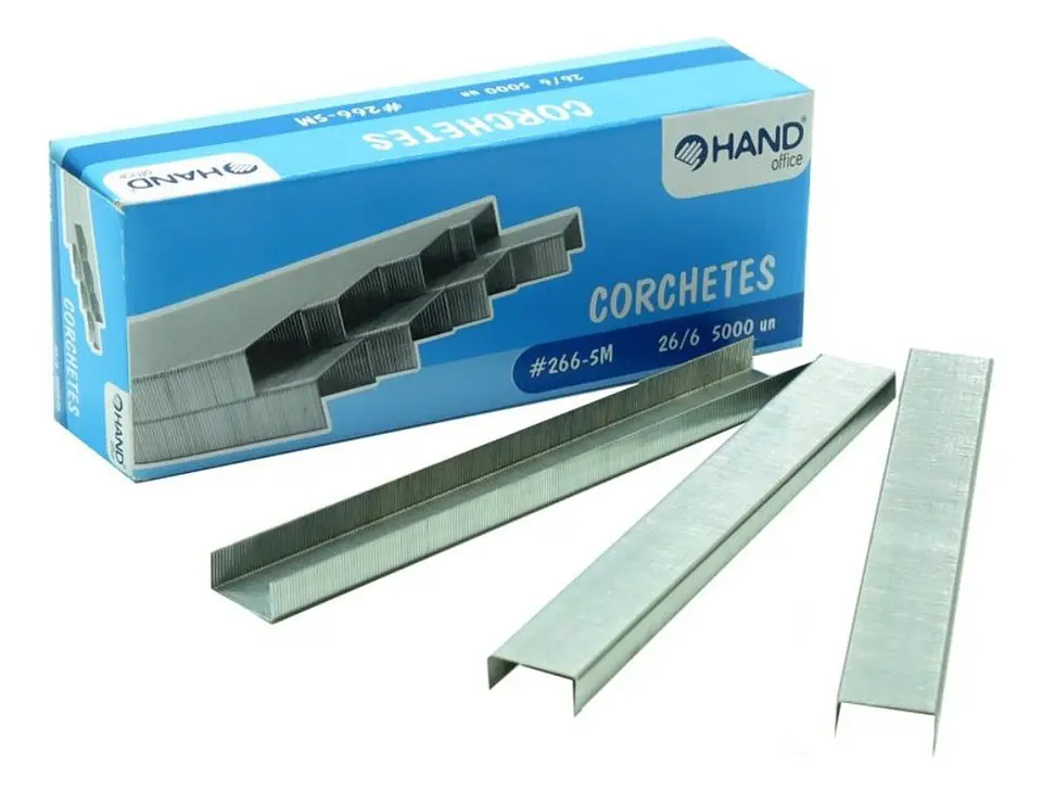Caja Corchetes 26/6 5000 Unid. 20 Hojas. Hand 2