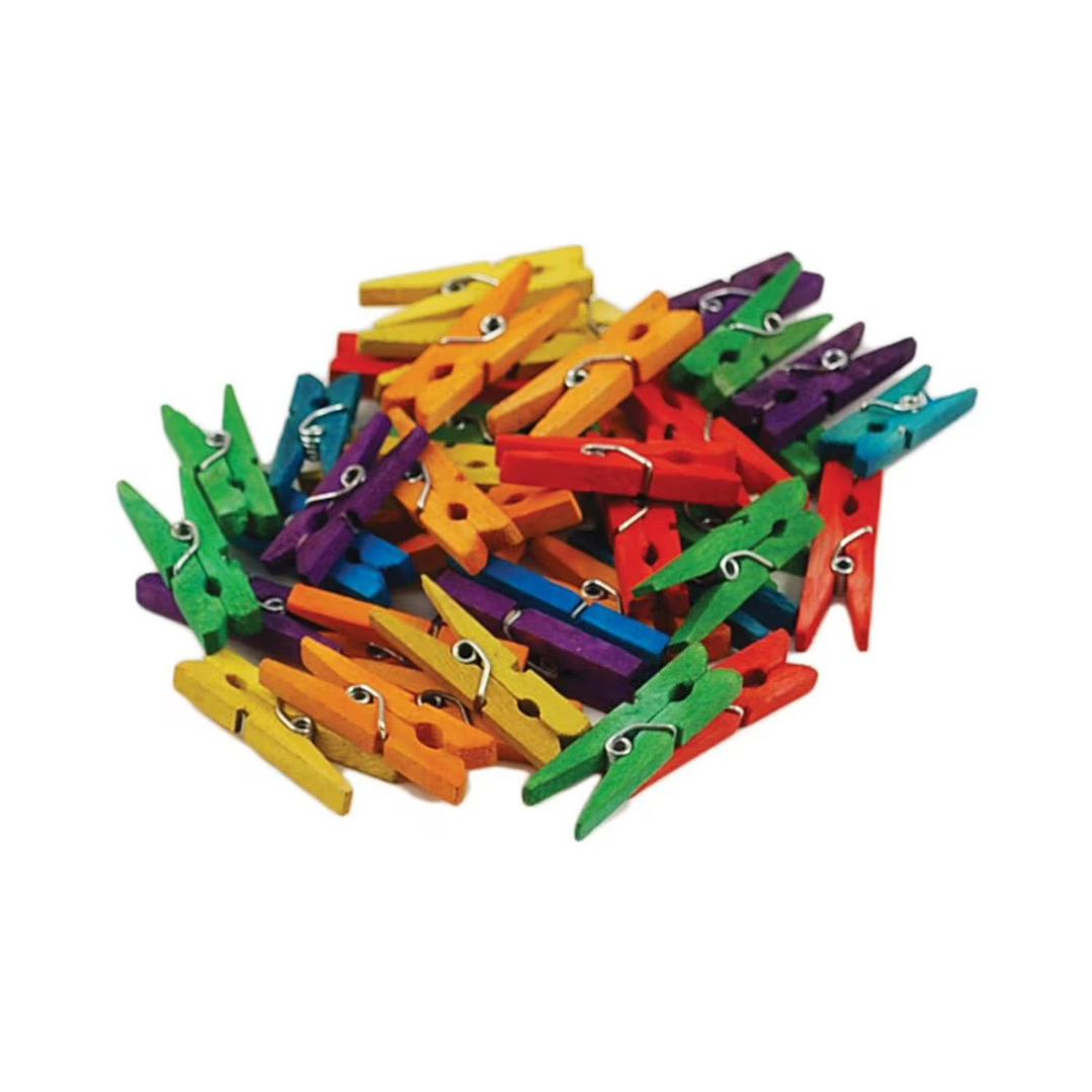 Mini Pinzas, Perros De Madera Color, 45 Unid 0,9x2,5 Cm 3