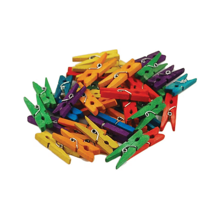 Mini Pinzas, Perros De Madera Color, 45 Unid 0,9x2,5 Cm 3