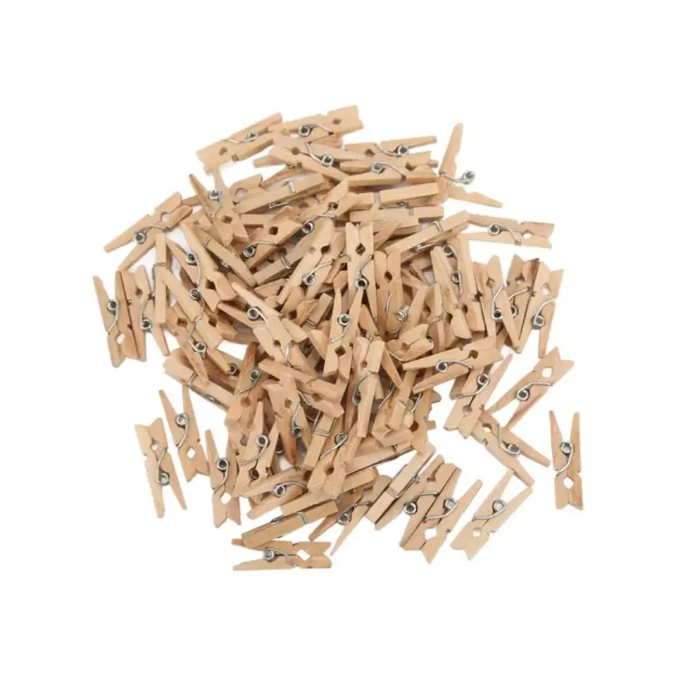 Pinzas Madera Color Natural 48 Unid 1x4,9cm Art & Craft 3
