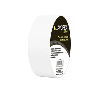 Cinta De Fijar Doble Contacto, Transferible 36mm X 13,7 Mts.