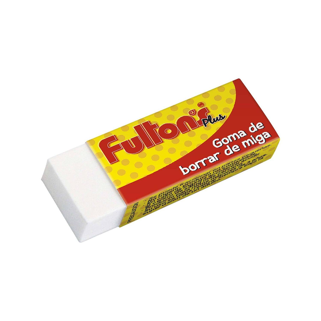 Caja De Goma De Borrar De Miga Fultons 20 Unid Color Blanco 3
