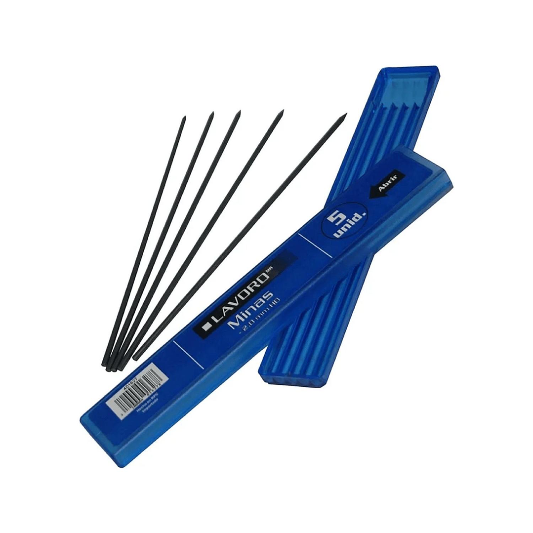 Pack 2 Tubos Minas 2.0mm Hb 5 Unid. Lavoro 3
