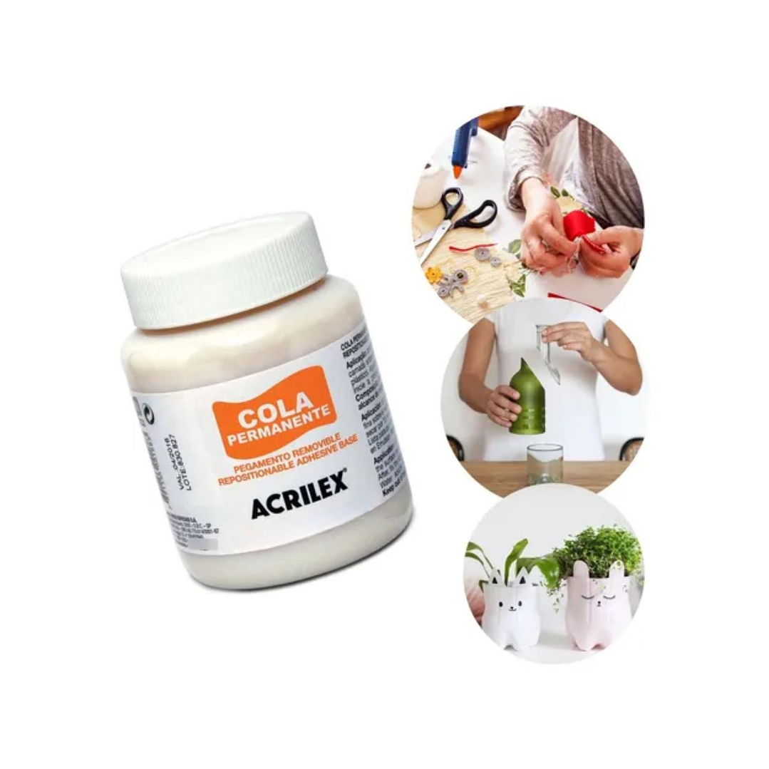 Cola Permante, Pegamento Reposicionable 37g. Acrilex 3