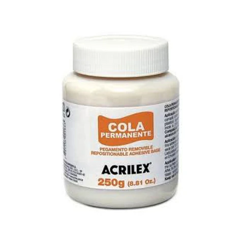 Cola Permante, Pegamento Reposicionable 250g. Acrilex