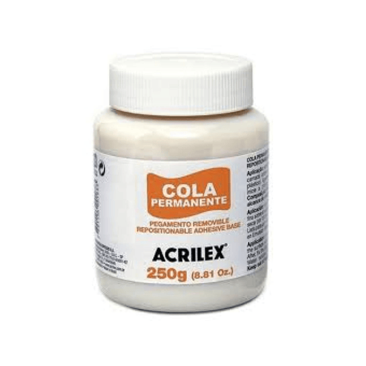 Cola Permante, Pegamento Reposicionable 250g. Acrilex 1