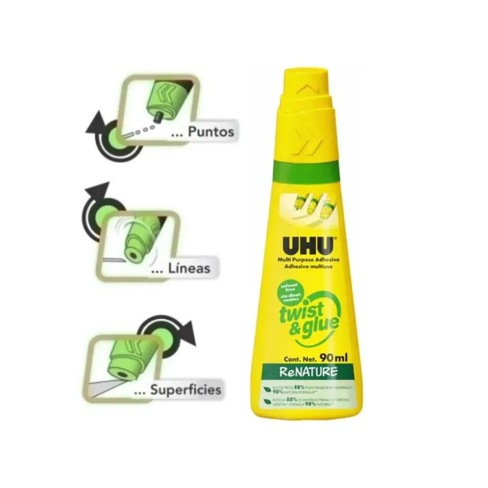 Pegamento Universal Twist & Glue Renature 90 Ml. Uhu 2