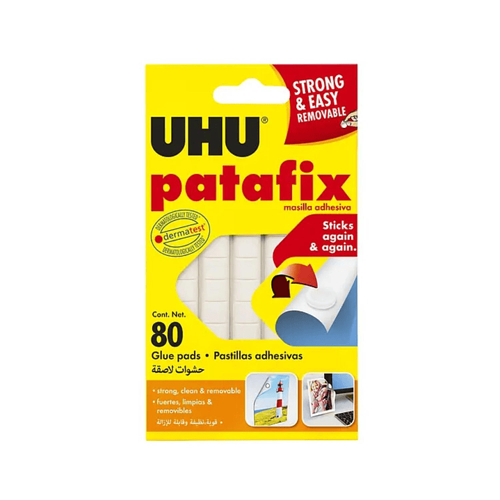 Uhu Patafix Masilla Adhesiva, Pastillas Adhesivas 80unid 1
