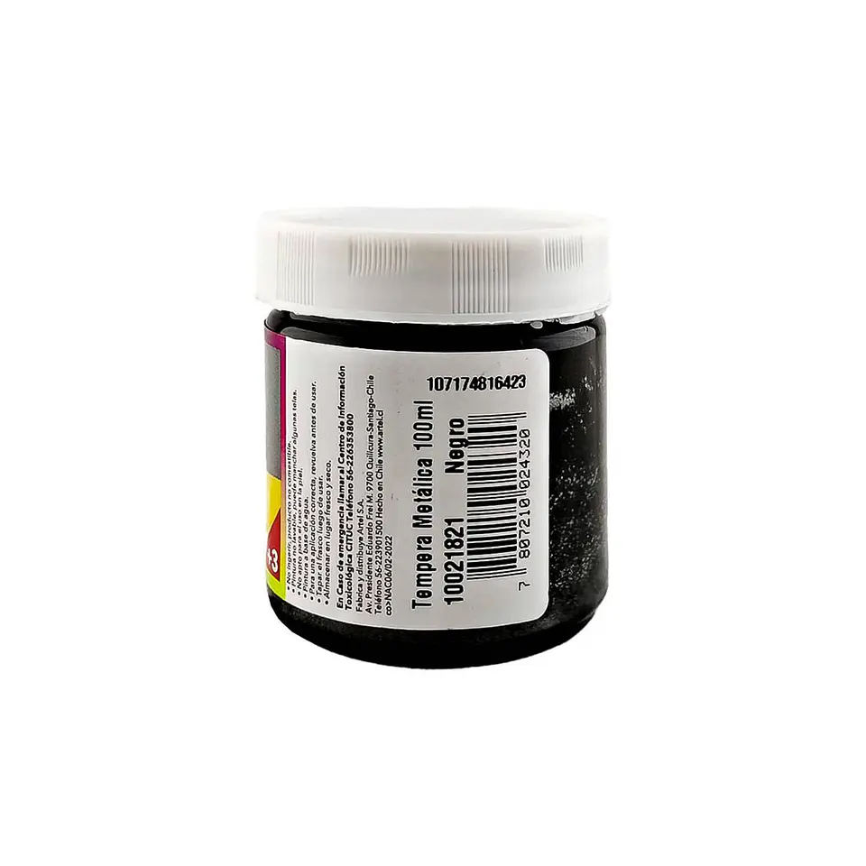 Frasco Tempera Metálica 100ml. Artel 8