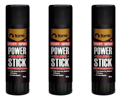 Pegamento, Adhesivo En Barra Power Stick 36grs 3 Unid. Torre