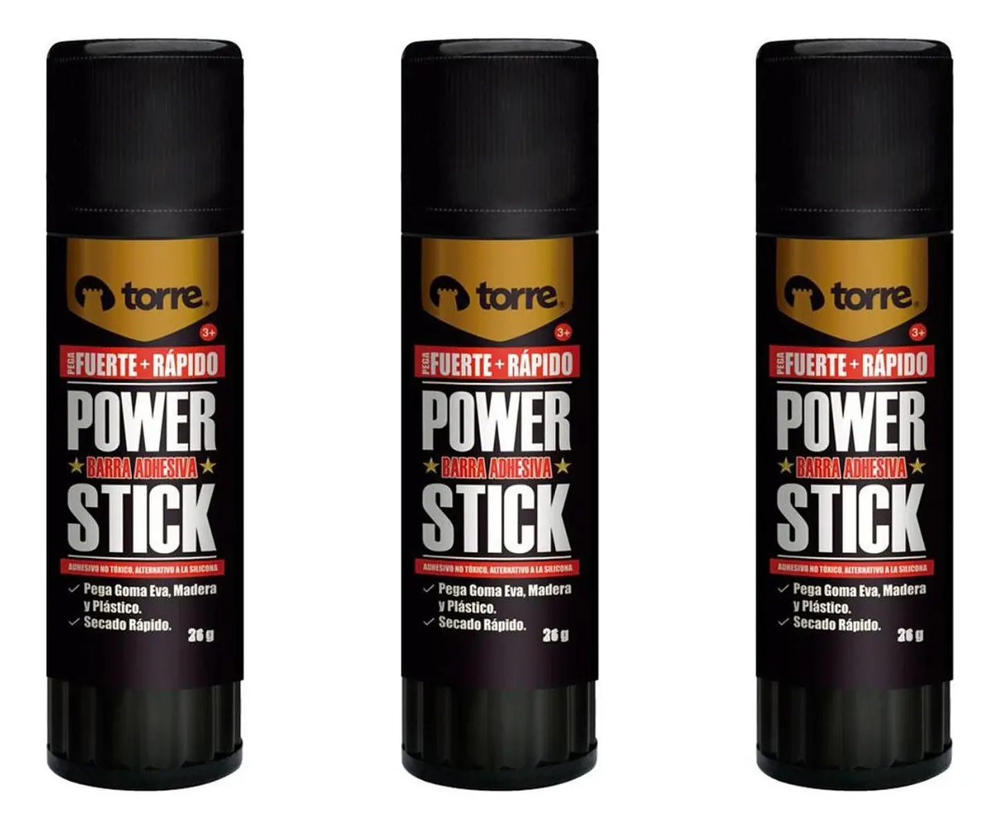 Pegamento, Adhesivo En Barra Power Stick 36grs 3 Unid. Torre 1