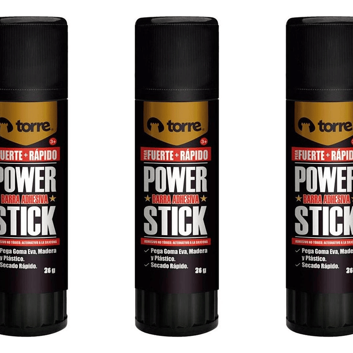 Pegamento, Adhesivo En Barra Power Stick 36grs 3 Unid. Torre 1