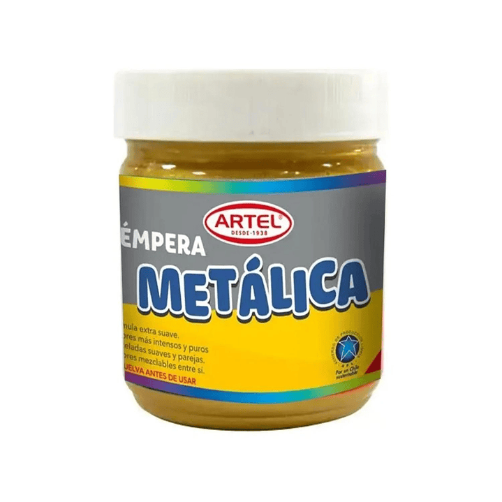 Frasco Tempera Metálica 100ml. Artel 3