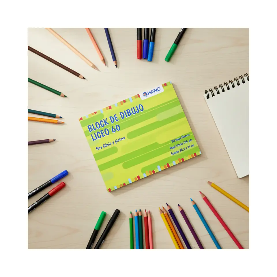 Block De Dibujo Liceo 60, 20 Hojas. Hand 4