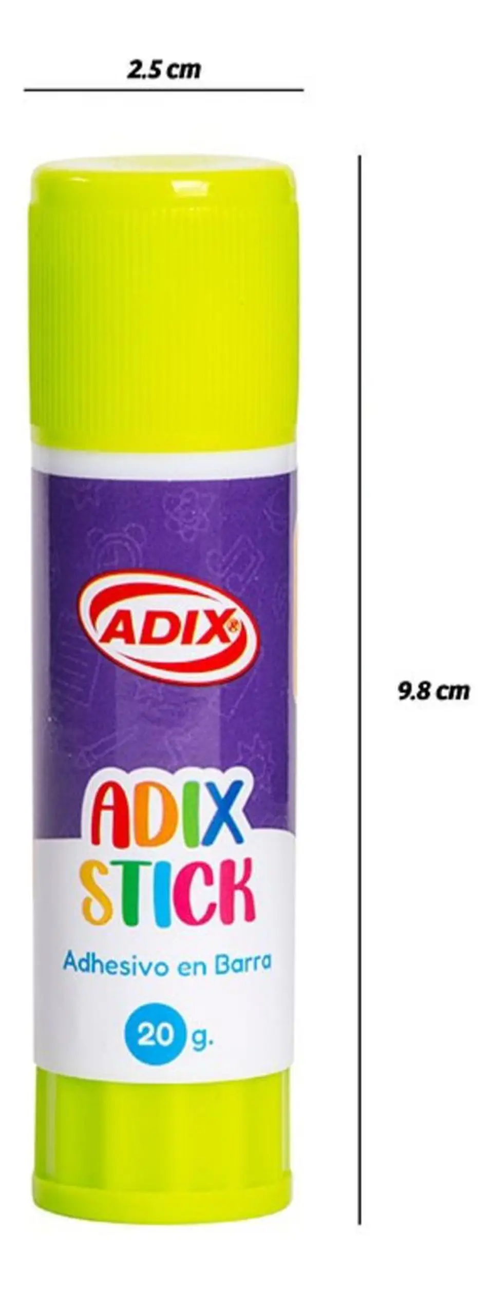 Pegamento, Adhesivo En Barra 20 Gr. 3 Unidades, Adix 2