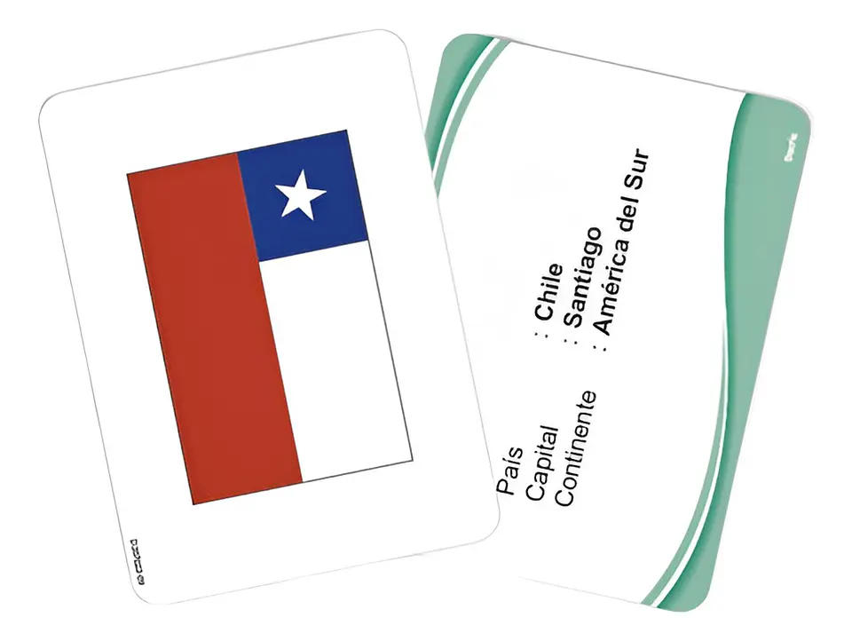 Láminas Didácticas, Flash Card Banderas Del Mundo. Dactic 2