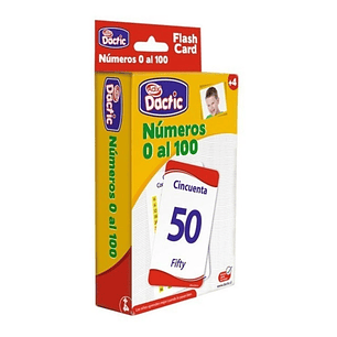 Láminas Didácticas, Flash Card Números Del 0 Al 100. Dactic