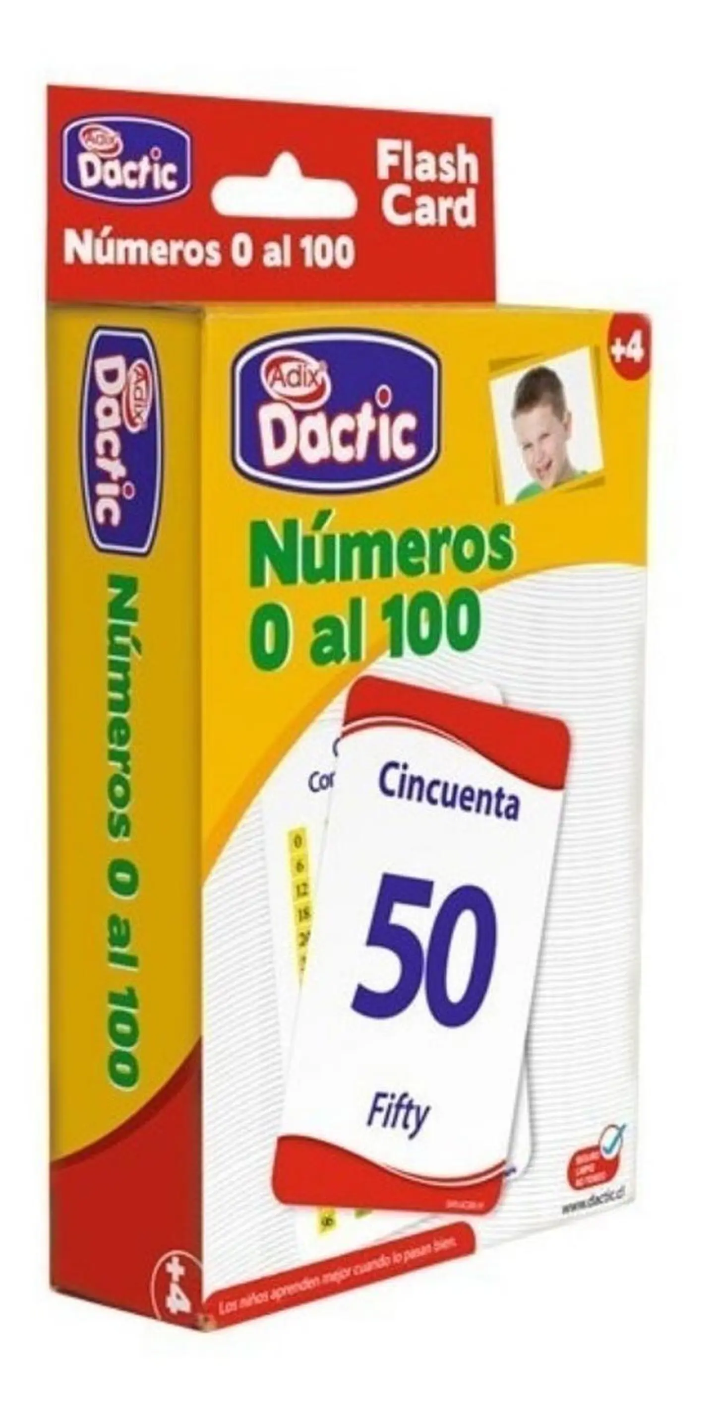 Láminas Didácticas, Flash Card Números Del 0 Al 100. Dactic 1