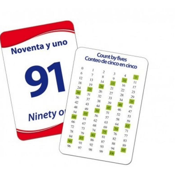 Láminas Didácticas, Flash Card Números Del 0 Al 100. Dactic 2