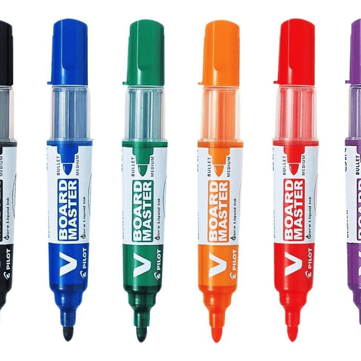 Plumones De Pizarra Recargables V Board Master Pilot 6 Unid. 2