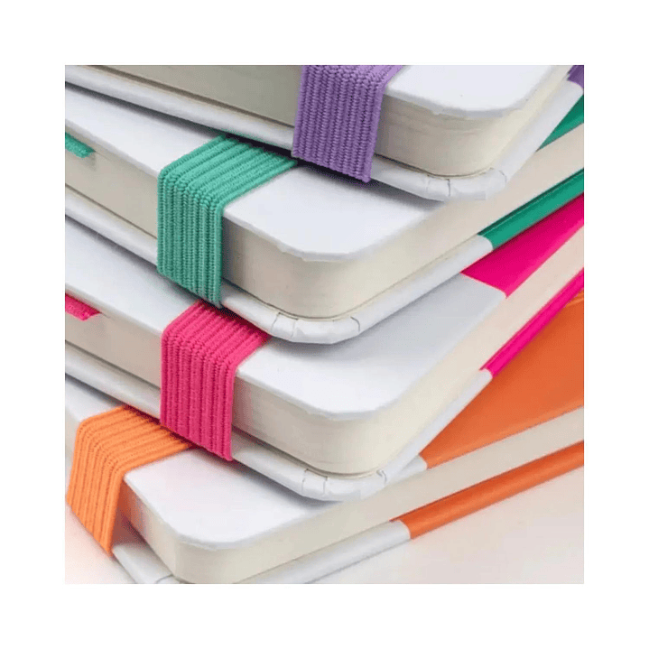 Libreta Pequeña 14x9cm Con Elastico. Pantone 19