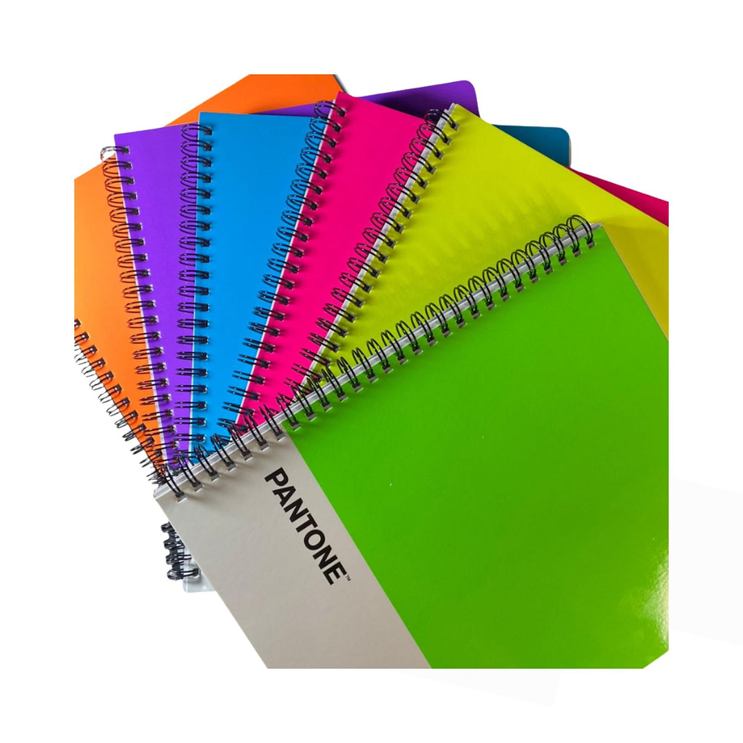 Pack 6 Cuadernos Universitario Colores Fluor 100 Hojas 7mm 2