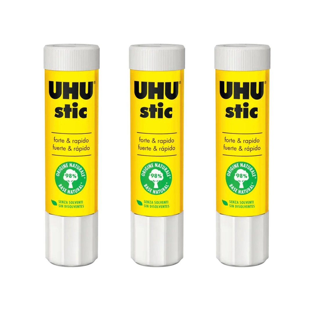 Uhu Stic Pegamento, Adhesivo En Barra 21grs. 3 Unid 1