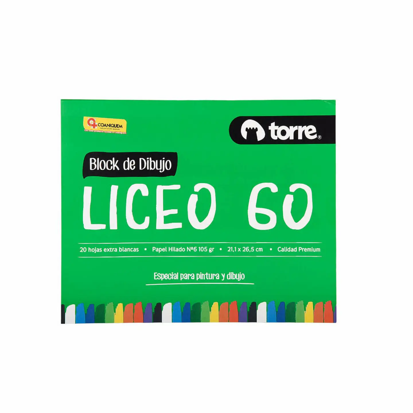Block De Dibujo Liceo 60, 20 Hojas. Torre 1