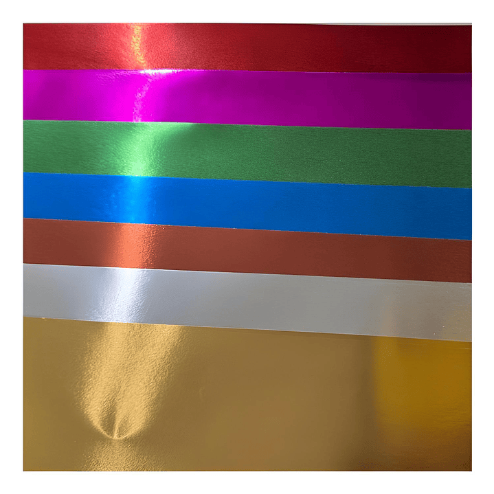 Bolson Cartulina Metalica 7 Colores 10 Pliegos. Torre Imagia 4