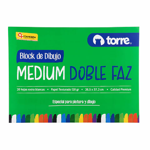 Block Dibujo Medium 99 Doble Faz. Torre
