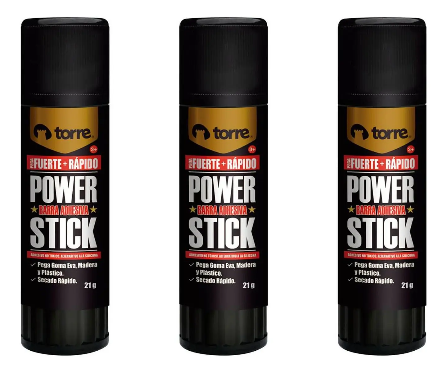 Pegamento, Adhesivo En Barra Power Stick 21grs 3 Unid. Torre 1