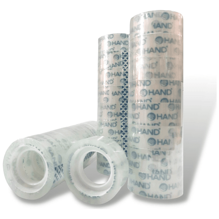 Cinta Adhesiva Cristal 18mmx30mts. 8 Unid. Hand. 1