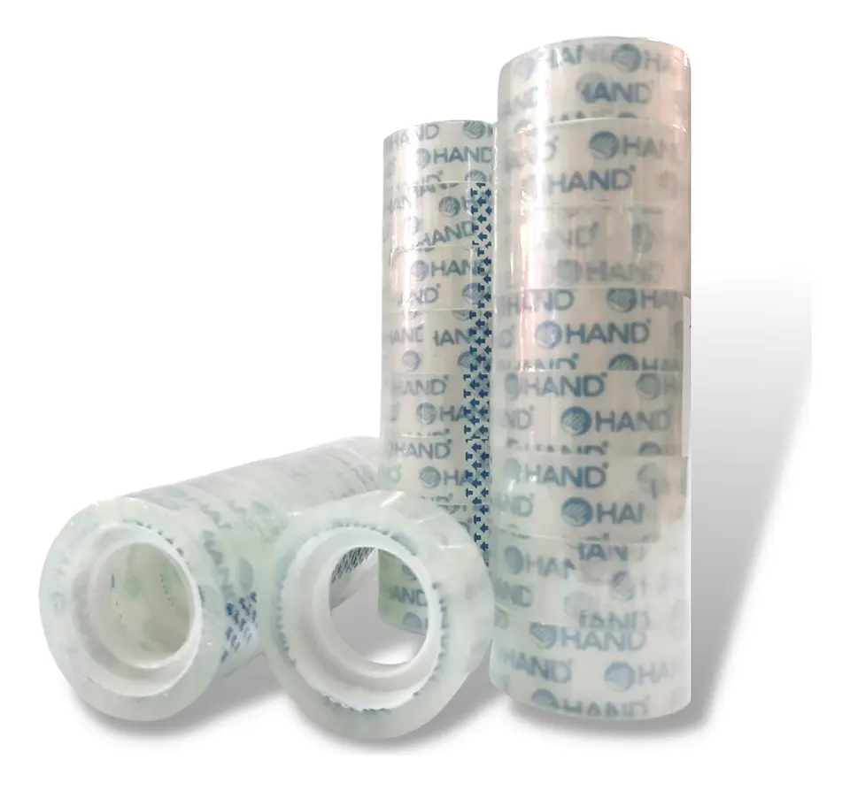 Cinta Adhesiva Cristal 18mmx30mts. 8 Unid. Hand. 1