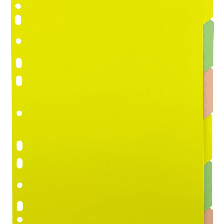 Separadores Cartulina 10 Divisiones Tamaño Oficio. Torre 2