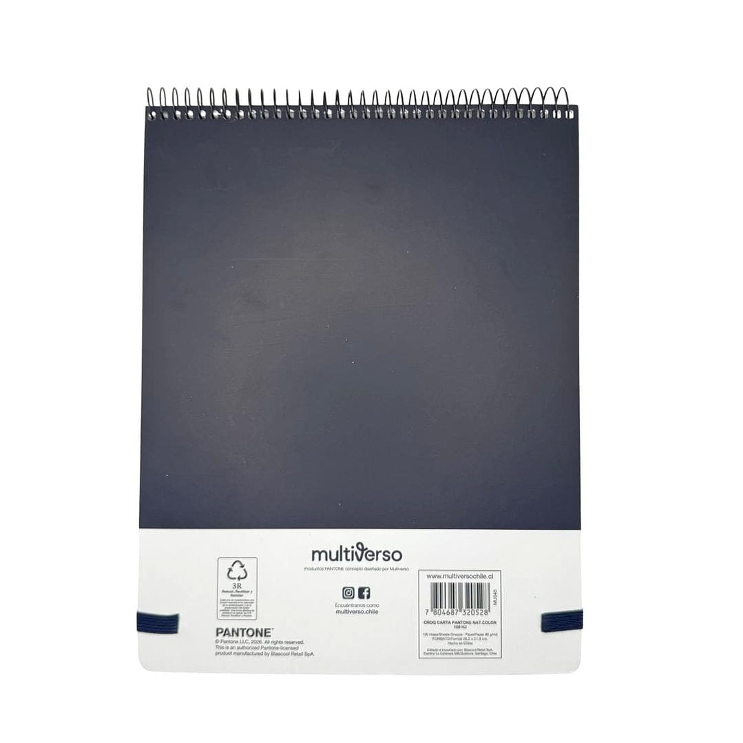 Croquera Pantone Carta Cierre Con Elástico 100 Hojas 80g/m2 9
